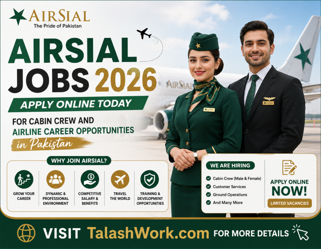 Airsial Jobs 2026 – Apply Online Today For Cabin Crew and Airline Career Opportunities in Pakistan