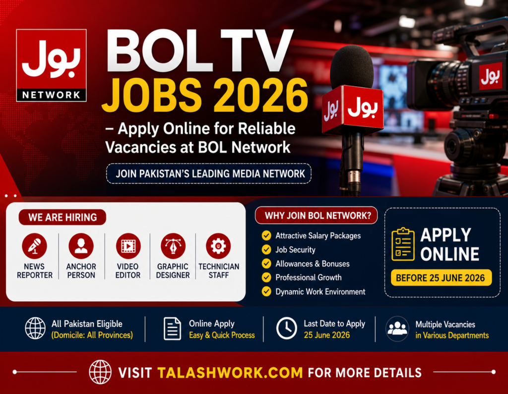 BOL TV Jobs 2026 – Apply Online for Reliable Vacancies at BOL Network